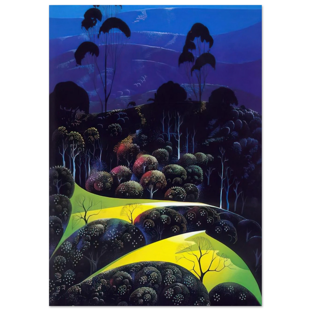 Inland from the Sea Poster | Eyvind Earle Poster | Eyvind Earle Prints