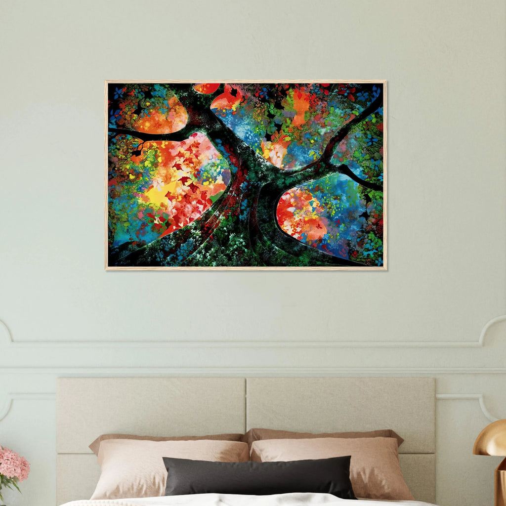 Waves of Golden Fire Framed Poster | Eyvind Earle Framed Prints Wall Art | Eyvind Earle Prints