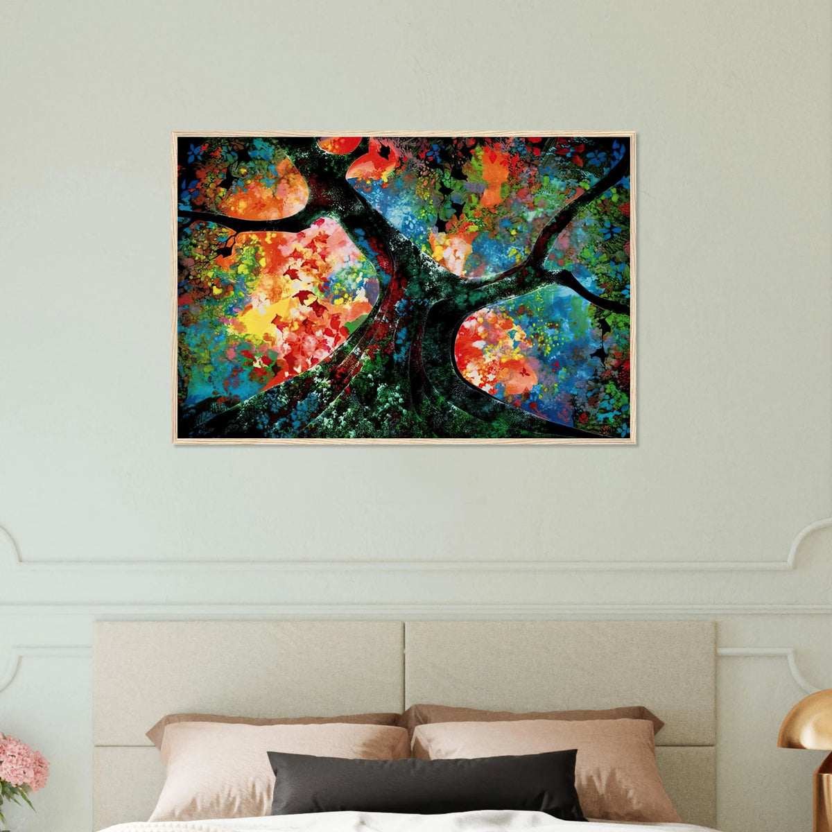 Waves of Golden Fire Framed Poster | Eyvind Earle Framed Prints Wall Art | Eyvind Earle Prints