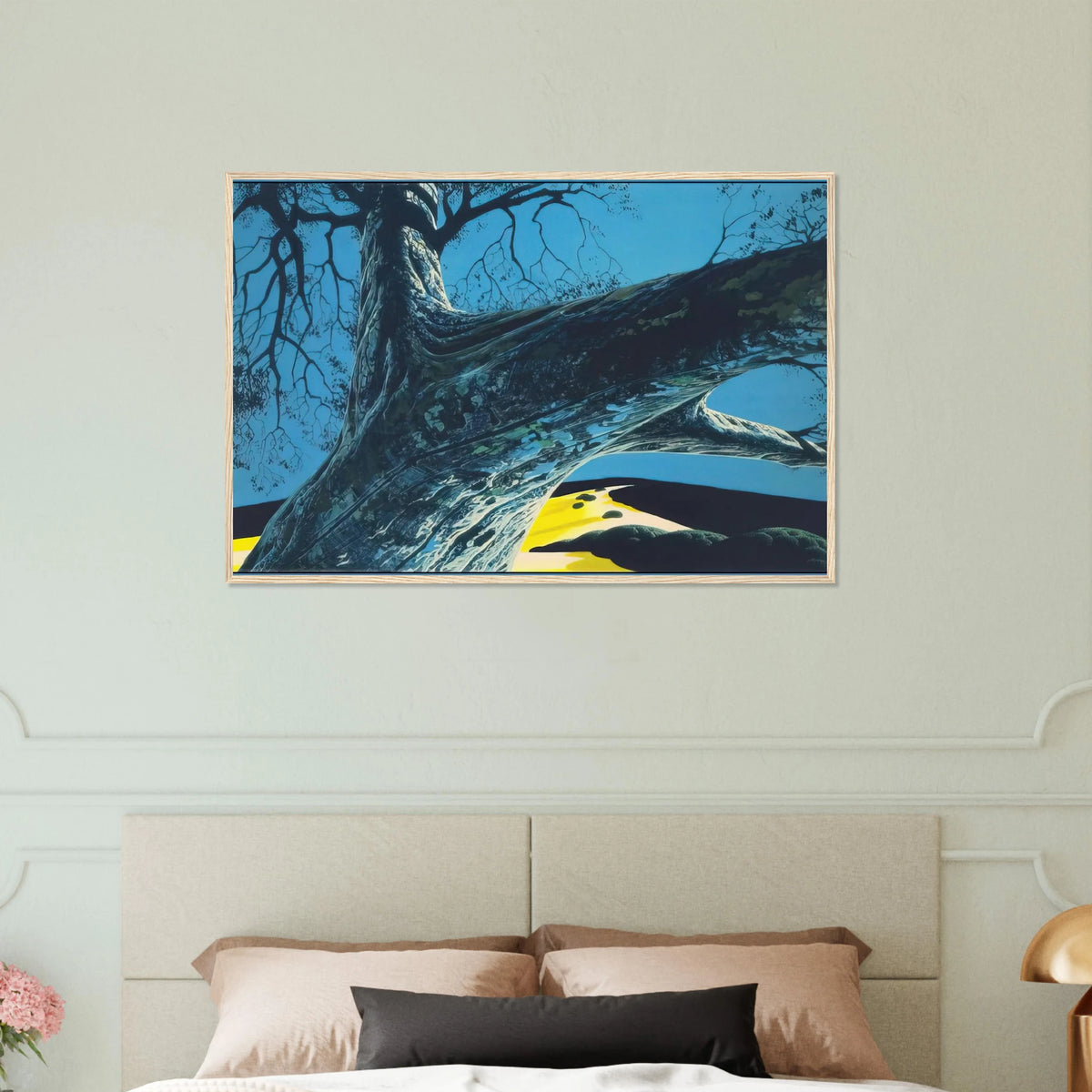 Distant Meadow Framed Poster | Eyvind Earle Framed Prints Wall Art | Eyvind Earle Prints