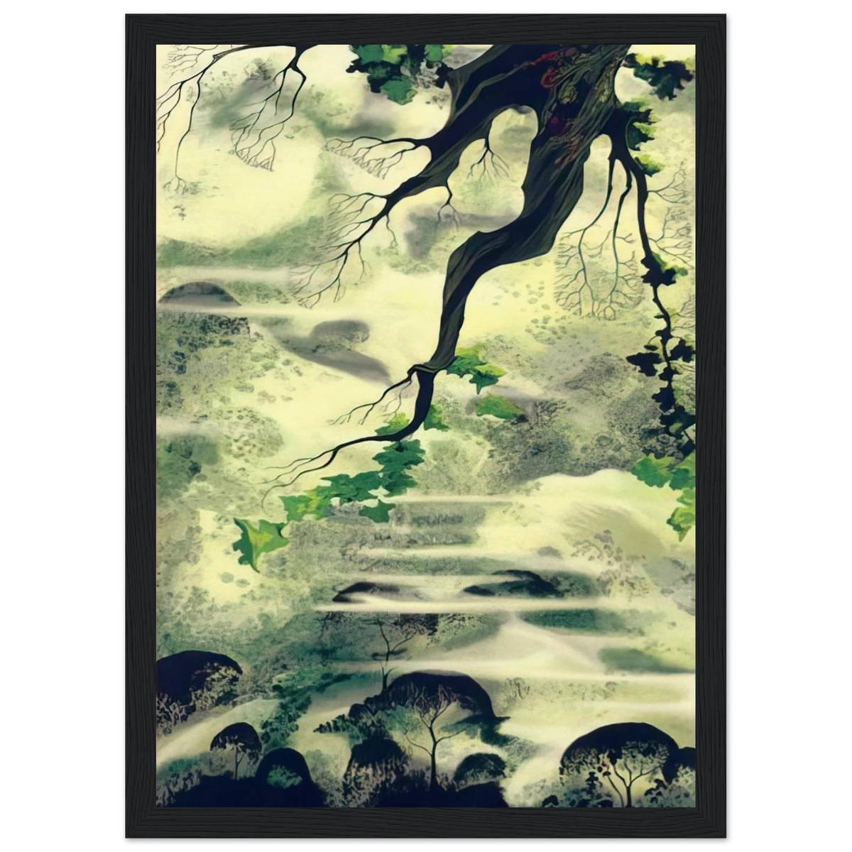 Fog Bound Framed Poster | Eyvind Earle Framed Prints Wall Art | Eyvind Earle Prints