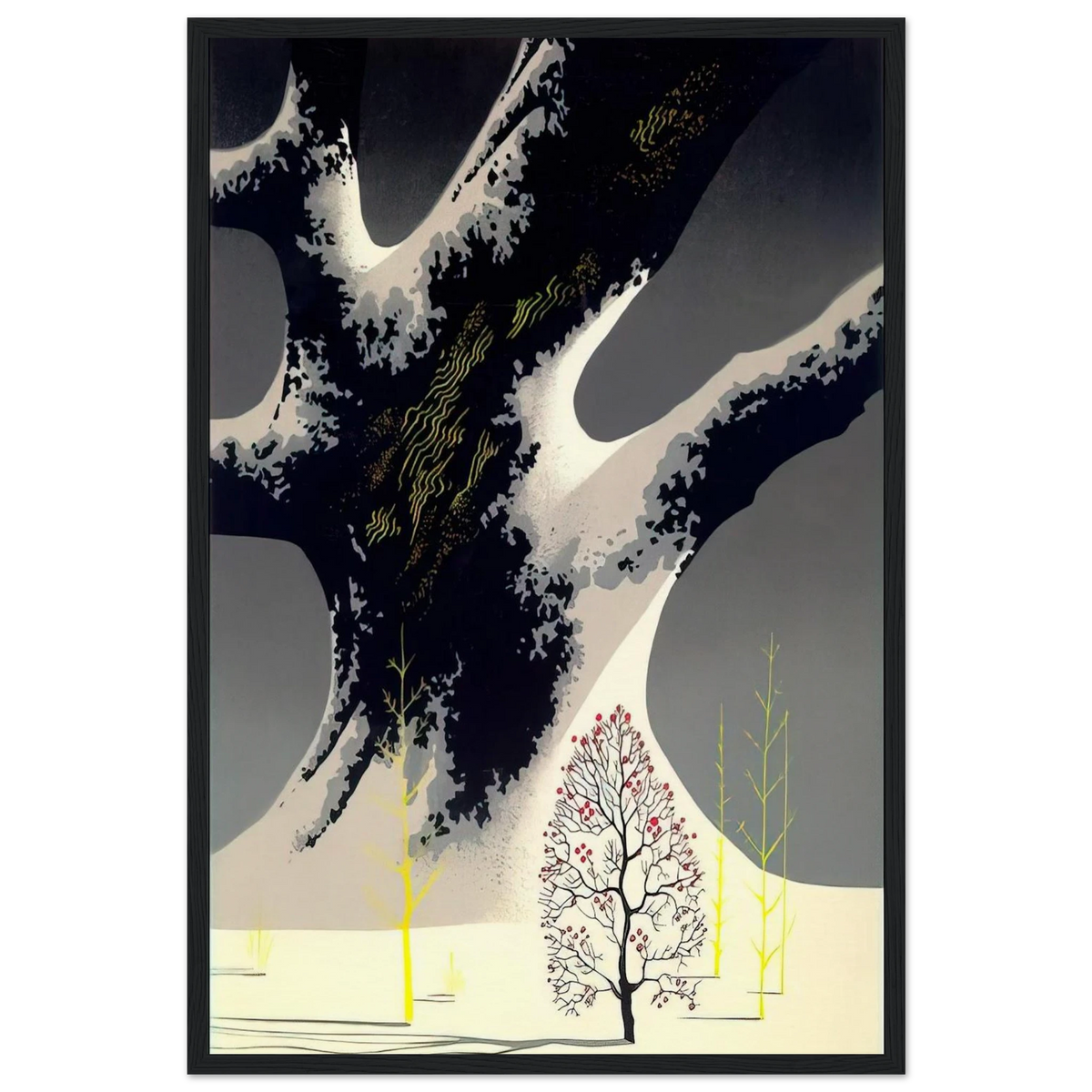 Winter Oak Framed Poster | Eyvind Earle Framed Prints Wall Art | Eyvind Earle Prints