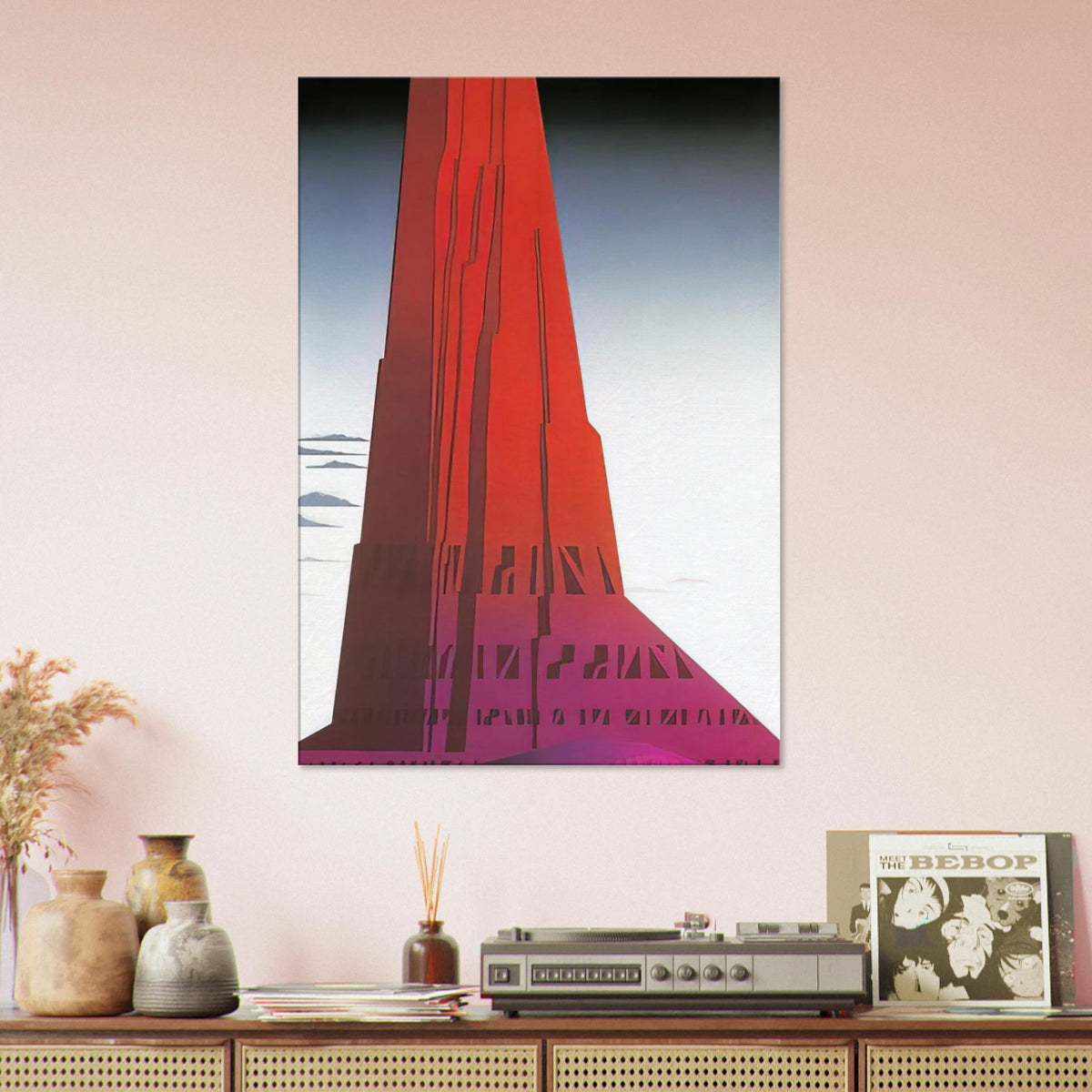Desert Skyscraper Canvas | Eyvind Earle Canvas | Eyvind Earle Prints