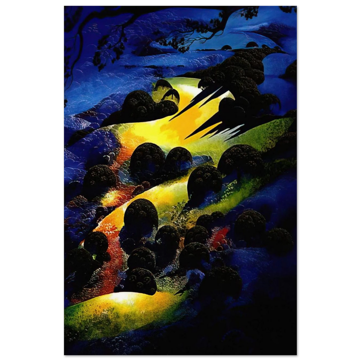 Sunset Flame Poster | Eyvind Earle Poster | Eyvind Earle Prints