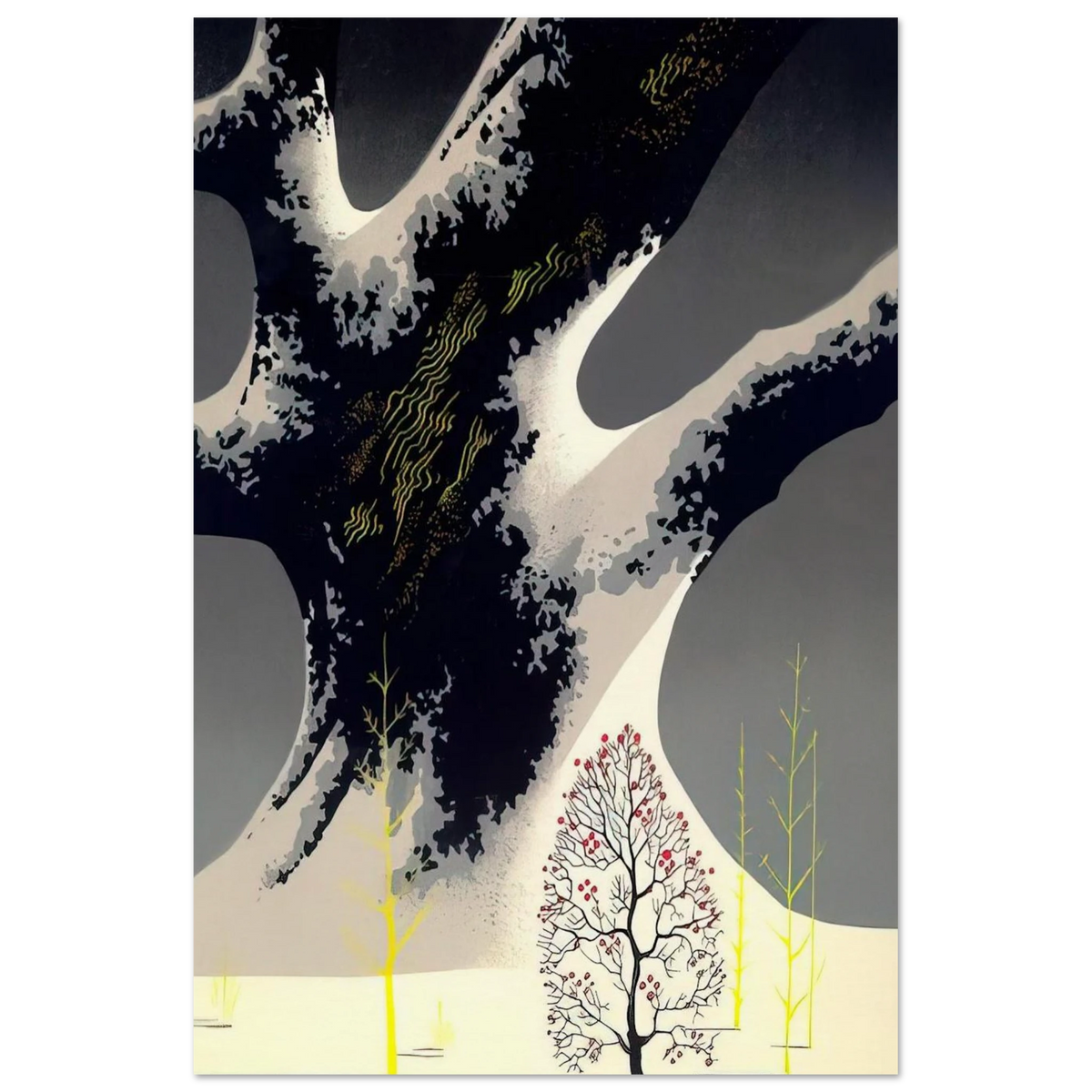 Winter Oak Poster | Eyvind Earle Poster | Eyvind Earle Prints