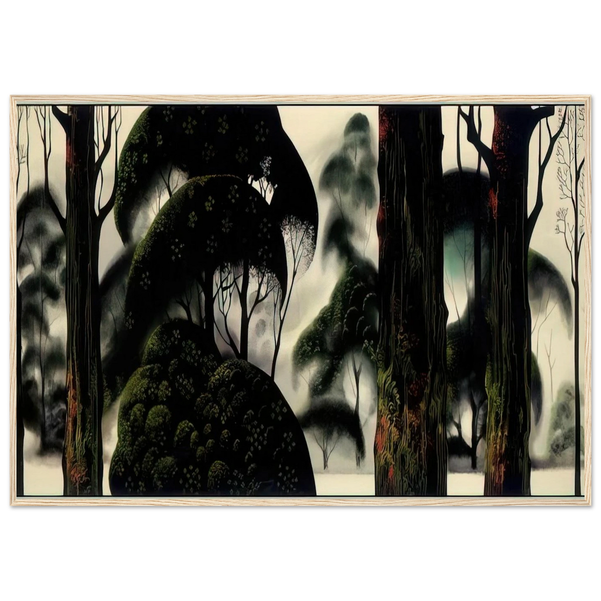 Forest Magic Framed Poster | Eyvind Earle Framed Prints Wall Art | Eyvind Earle Prints