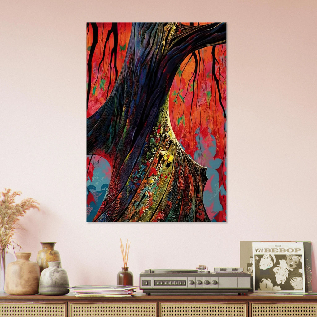 Fire red and gold Canvas | Eyvind Earle Canvas | Eyvind Earle Prints