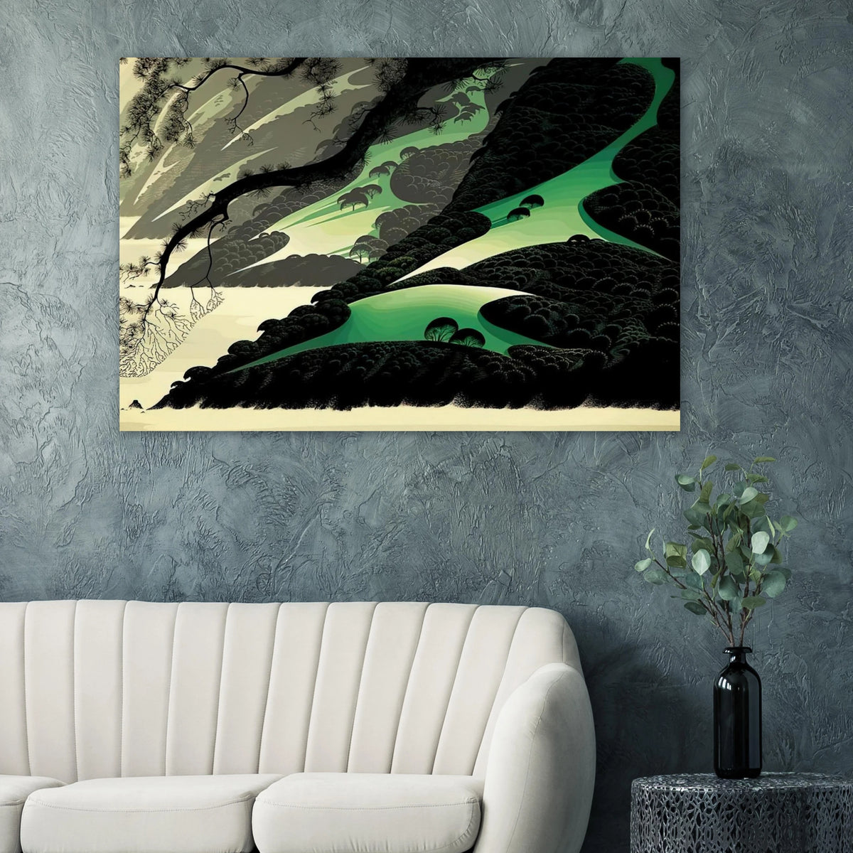 Green Big Sur Poster | Eyvind Earle Poster | Eyvind Earle Prints
