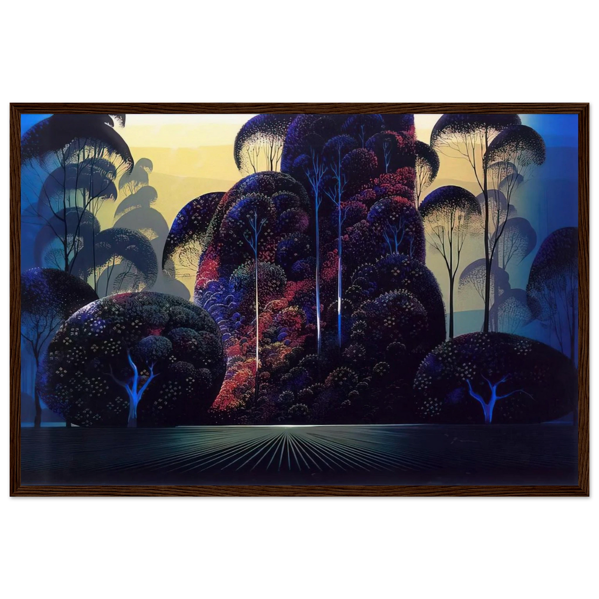 Mendocino Framed Poster | Eyvind Earle Framed Prints Wall Art | Eyvind Earle Prints