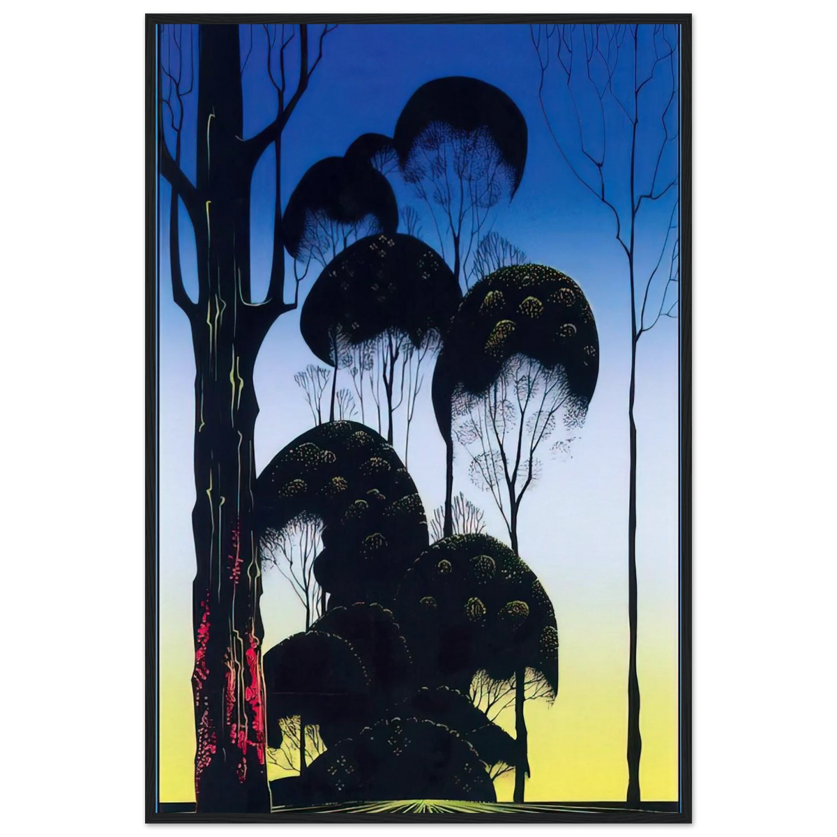 Sunrise Framed Poster | Eyvind Earle Framed Prints Wall Art | Eyvind Earle Prints
