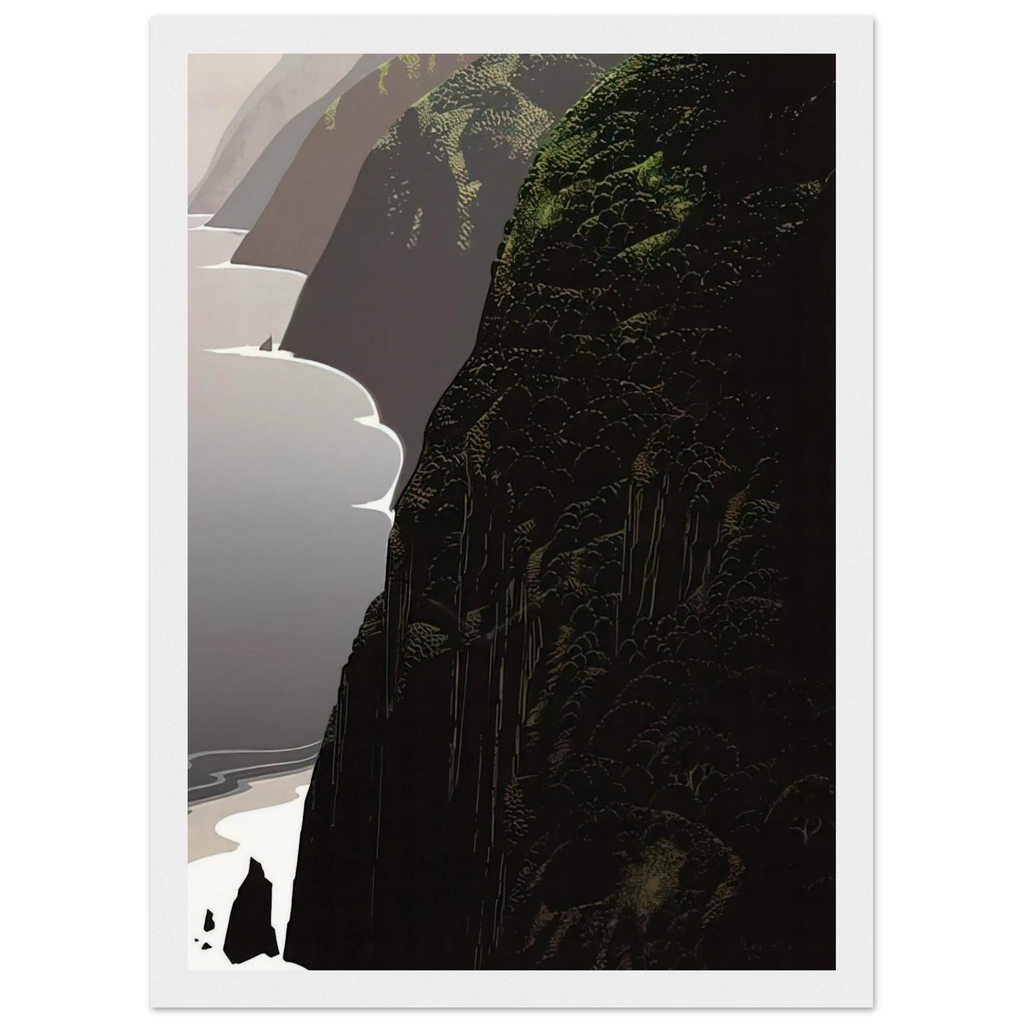 Big Sur Coastline Framed Poster | Eyvind Earle Framed Prints Wall Art | Eyvind Earle Prints