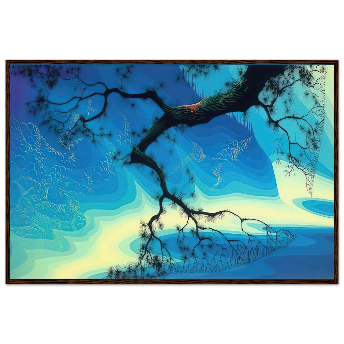 Ocean Mist Framed Poster | Eyvind Earle Framed Prints Wall Art | Eyvind Earle Prints
