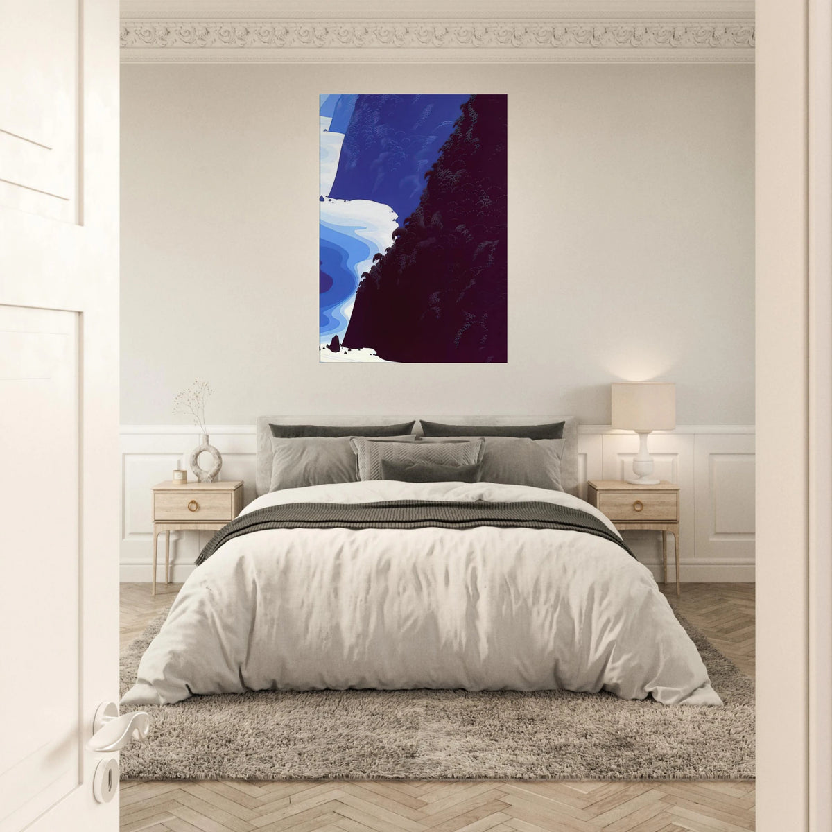 Blue Big Sur Canvas | Eyvind Earle Canvas | Eyvind Earle Prints