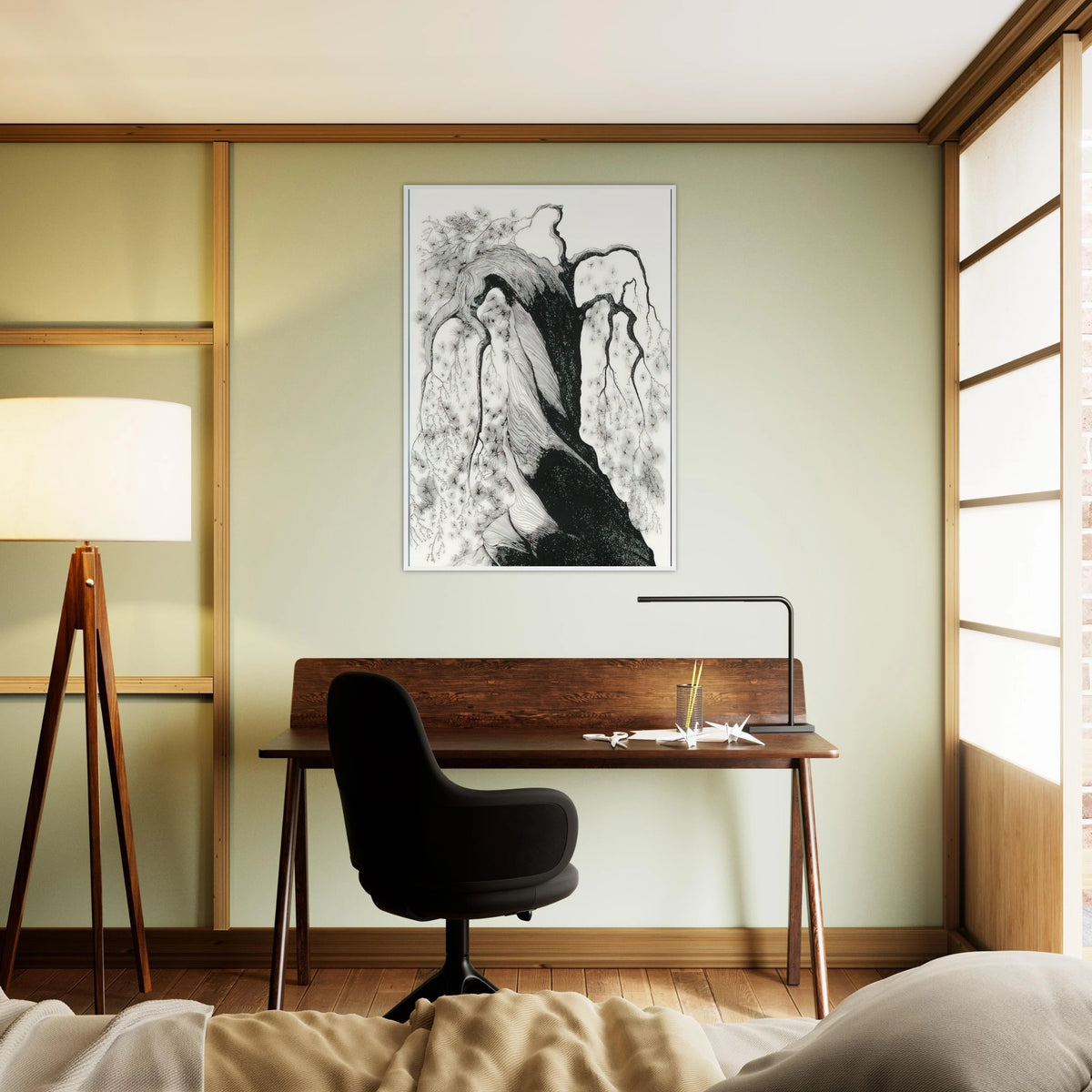 Pine Tree Framed Poster | Eyvind Earle Framed Prints Wall Art | Eyvind Earle Prints