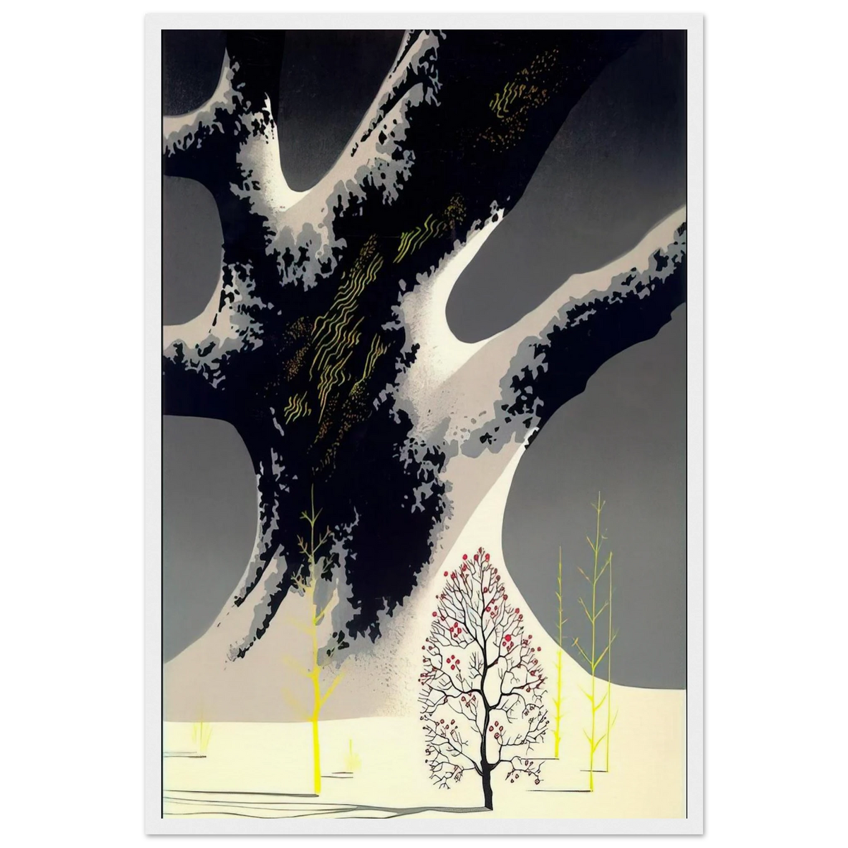 Winter Oak Framed Poster | Eyvind Earle Framed Prints Wall Art | Eyvind Earle Prints