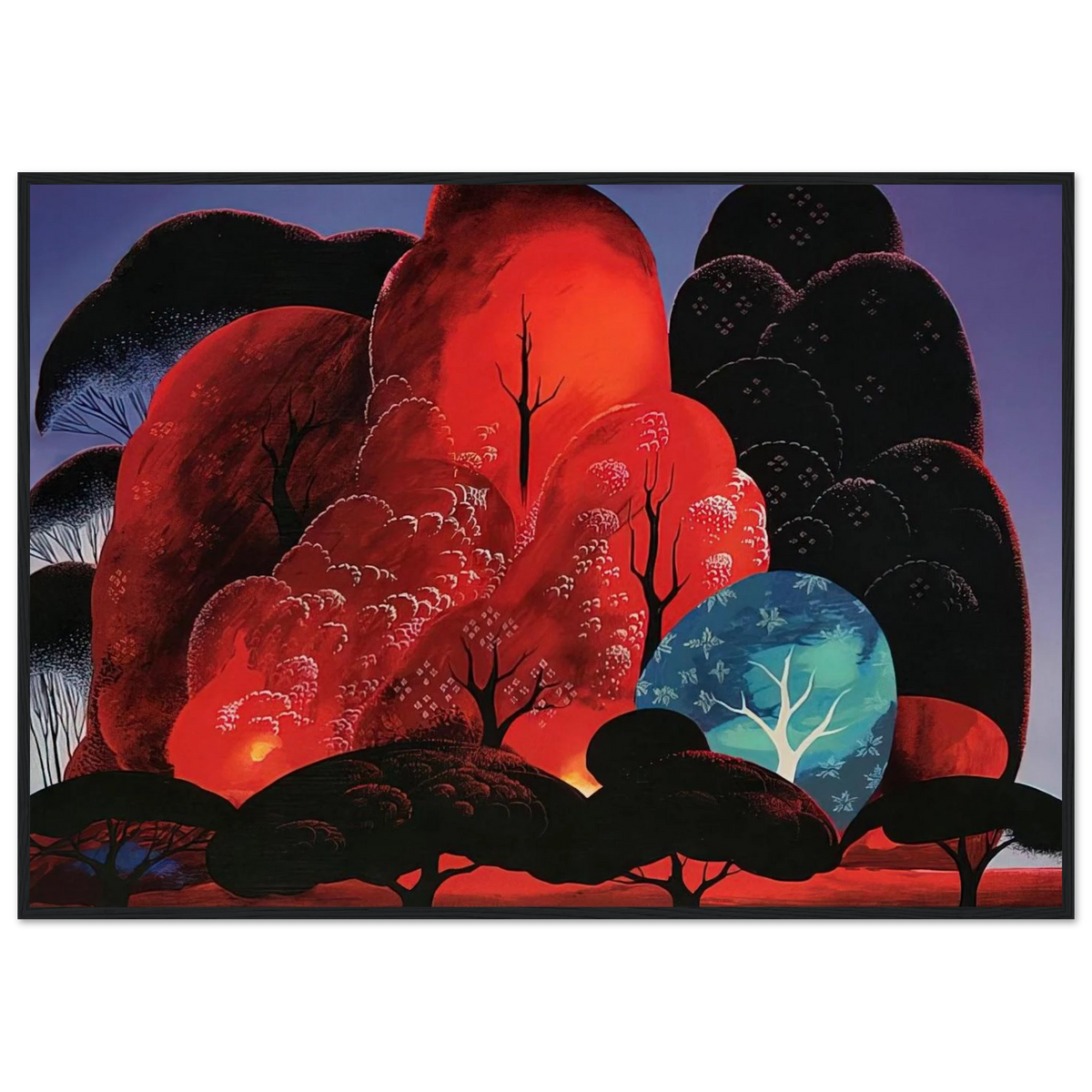 Blazing Glory Framed Poster | Eyvind Earle Framed Prints Wall Art | Eyvind Earle Prints