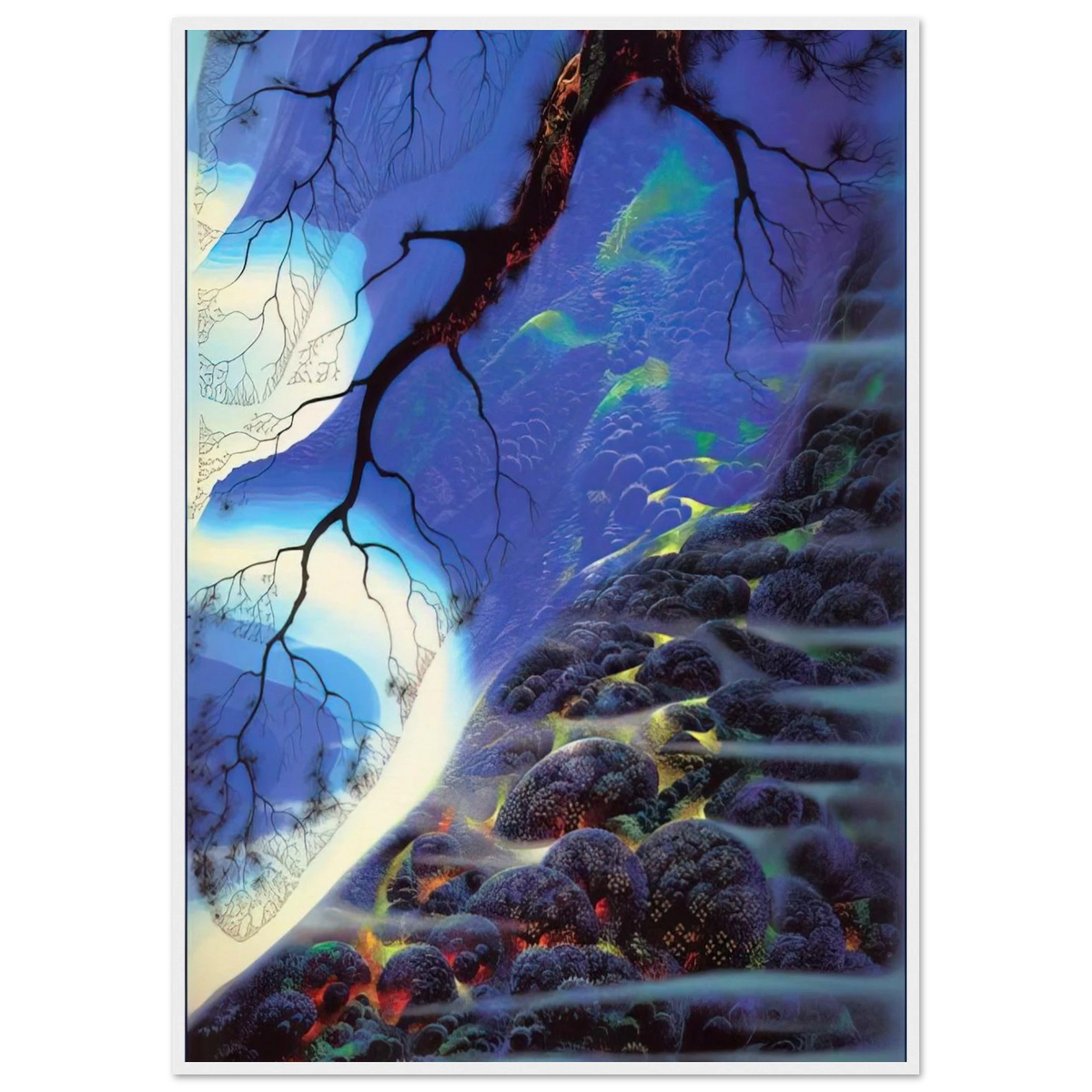 Mystical Big Sur Framed Poster | Eyvind Earle Framed Prints Wall Art | Eyvind Earle Prints