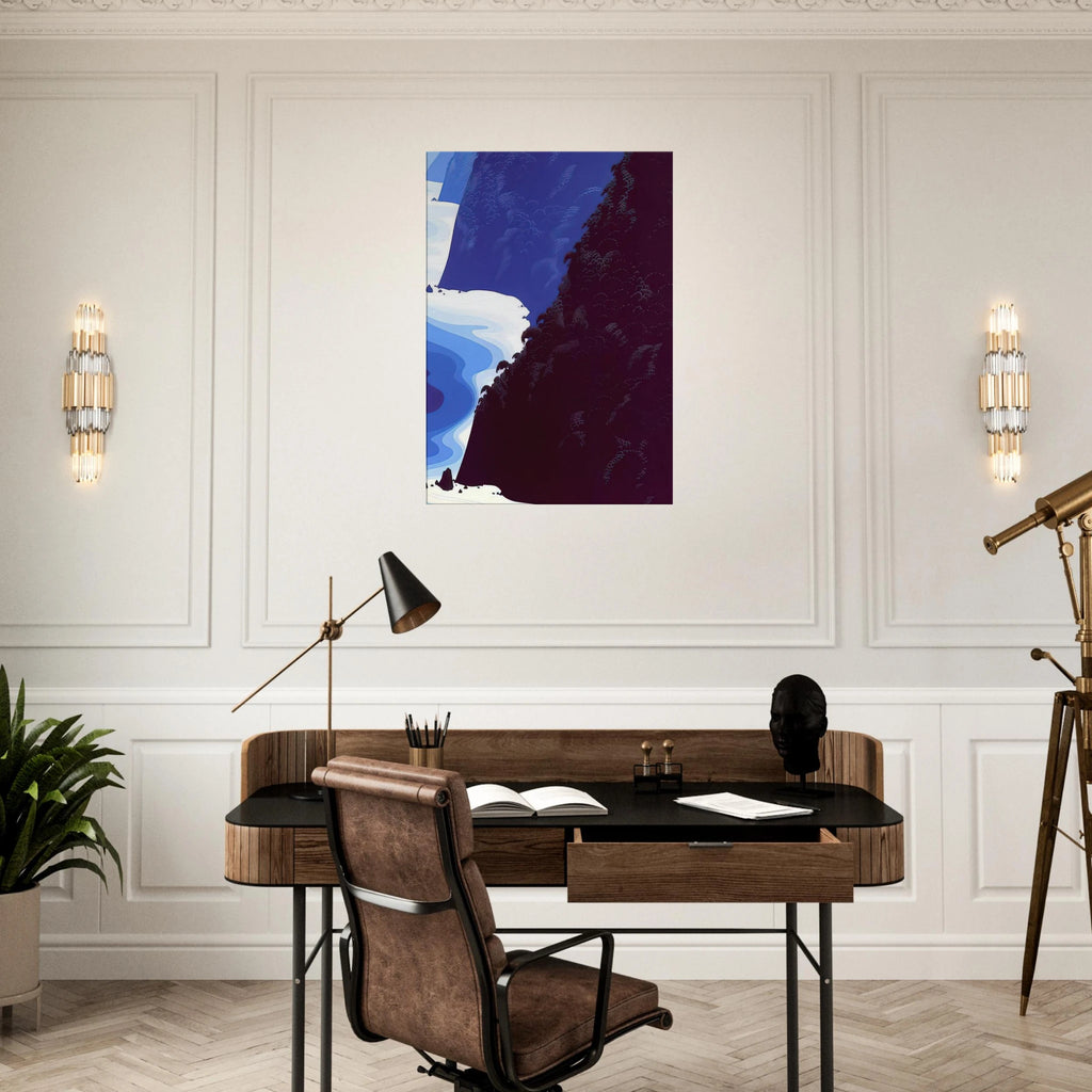 Blue Big Sur Canvas | Eyvind Earle Canvas | Eyvind Earle Prints