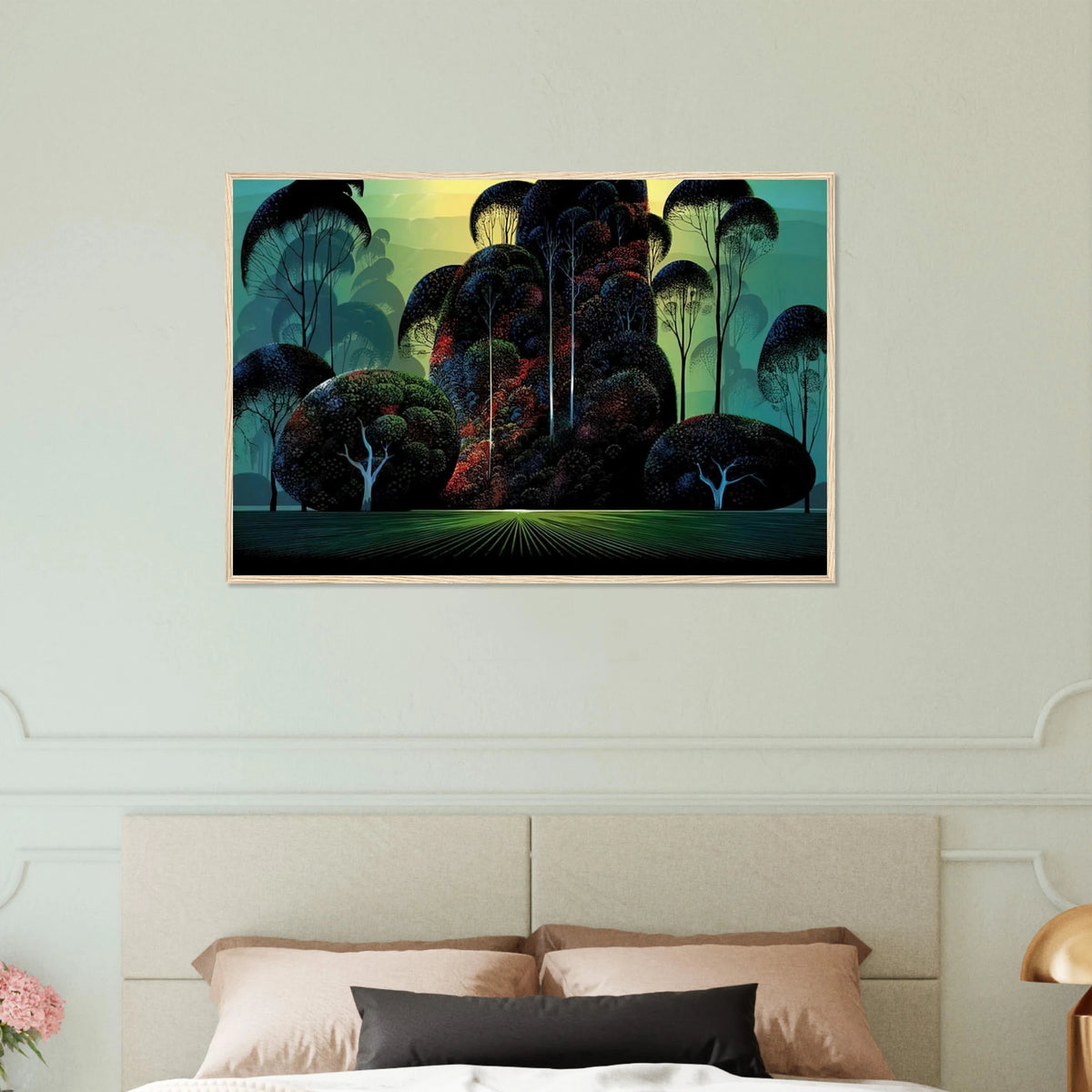 Mendacino Framed Poster | Eyvind Earle Framed Prints Wall Art | Eyvind Earle Prints