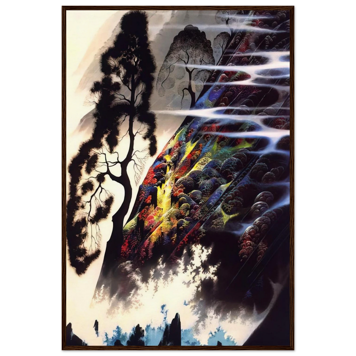 Radiant Splendor Framed Poster | Eyvind Earle Framed Prints Wall Art | Eyvind Earle Prints