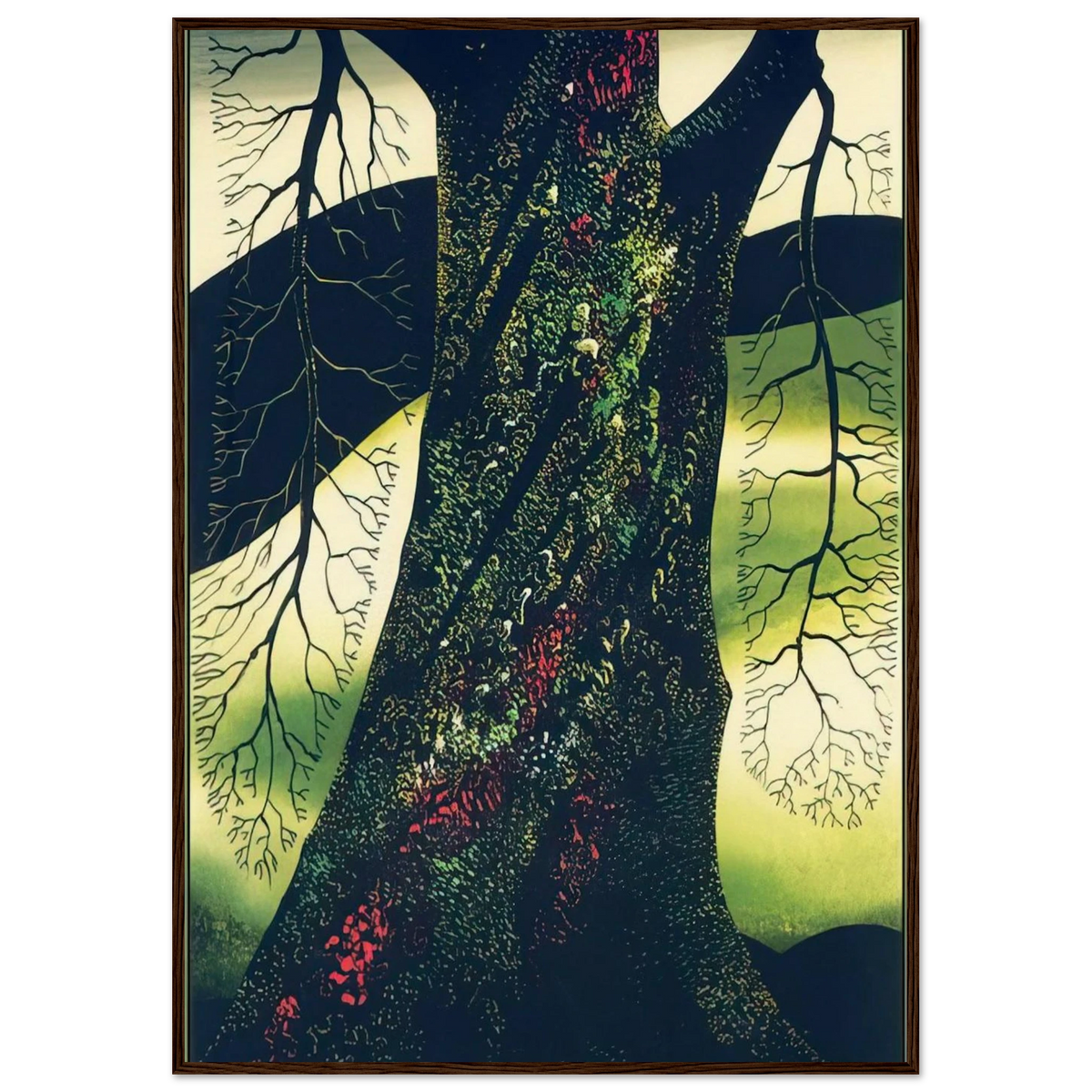 Oak Tree Framed Poster | Eyvind Earle Framed Prints Wall Art | Eyvind Earle Prints