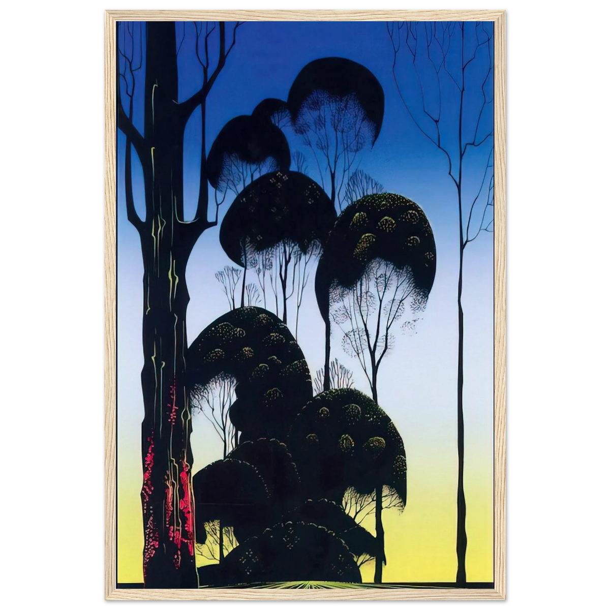 Sunrise Framed Poster | Eyvind Earle Framed Prints Wall Art | Eyvind Earle Prints