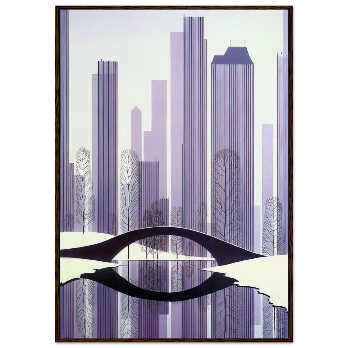 Central Park Framed Poster | Eyvind Earle Framed Prints Wall Art | Eyvind Earle Prints