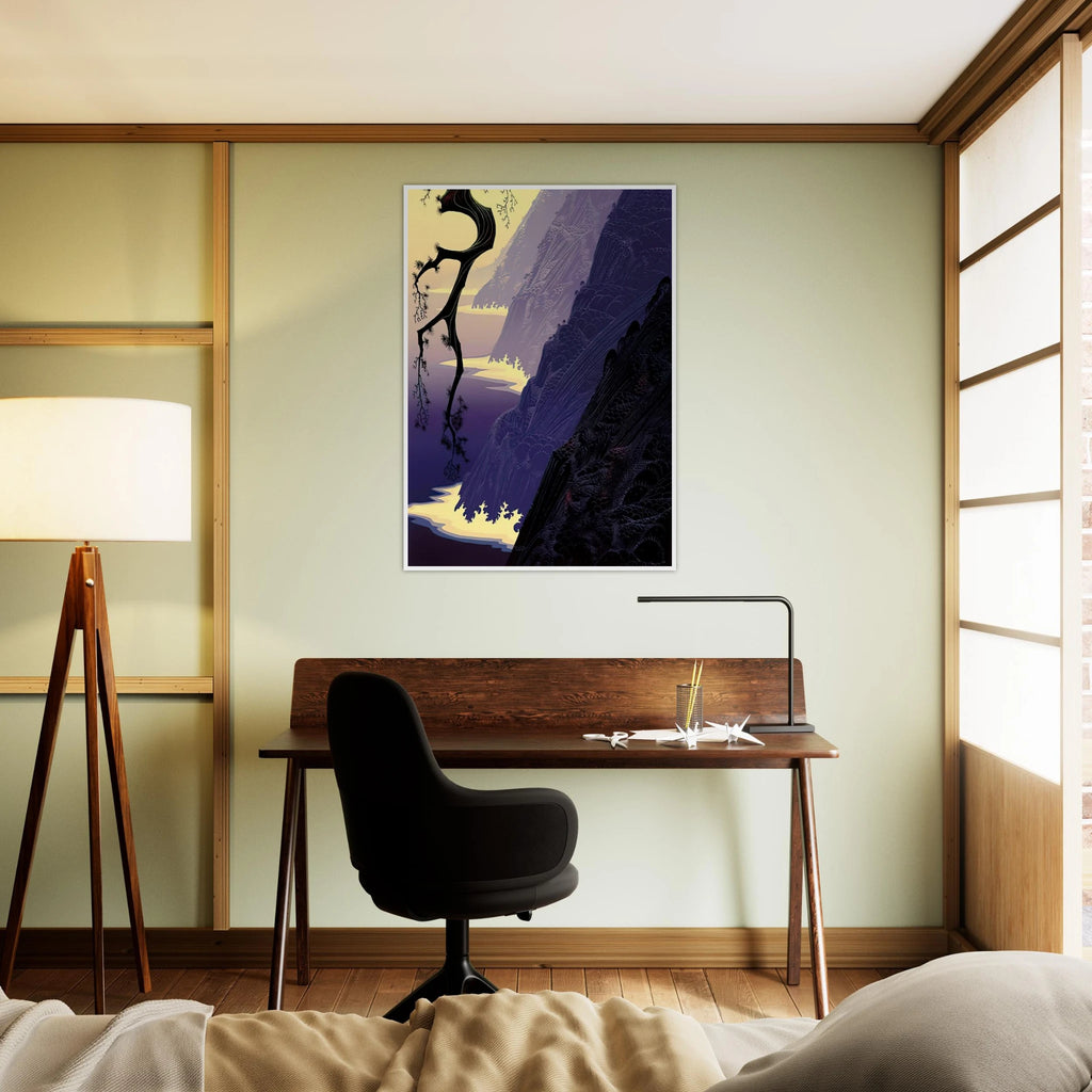 Purple Mist Framed Poster | Eyvind Earle Framed Prints Wall Art | Eyvind Earle Prints