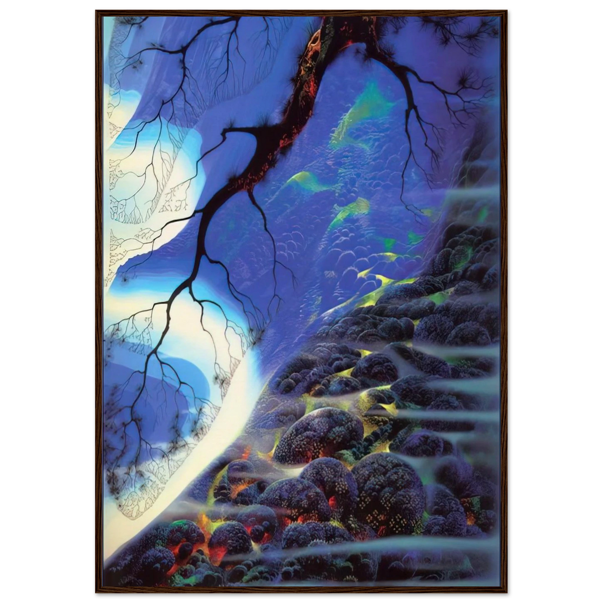 Mystical Big Sur Framed Poster | Eyvind Earle Framed Prints Wall Art | Eyvind Earle Prints