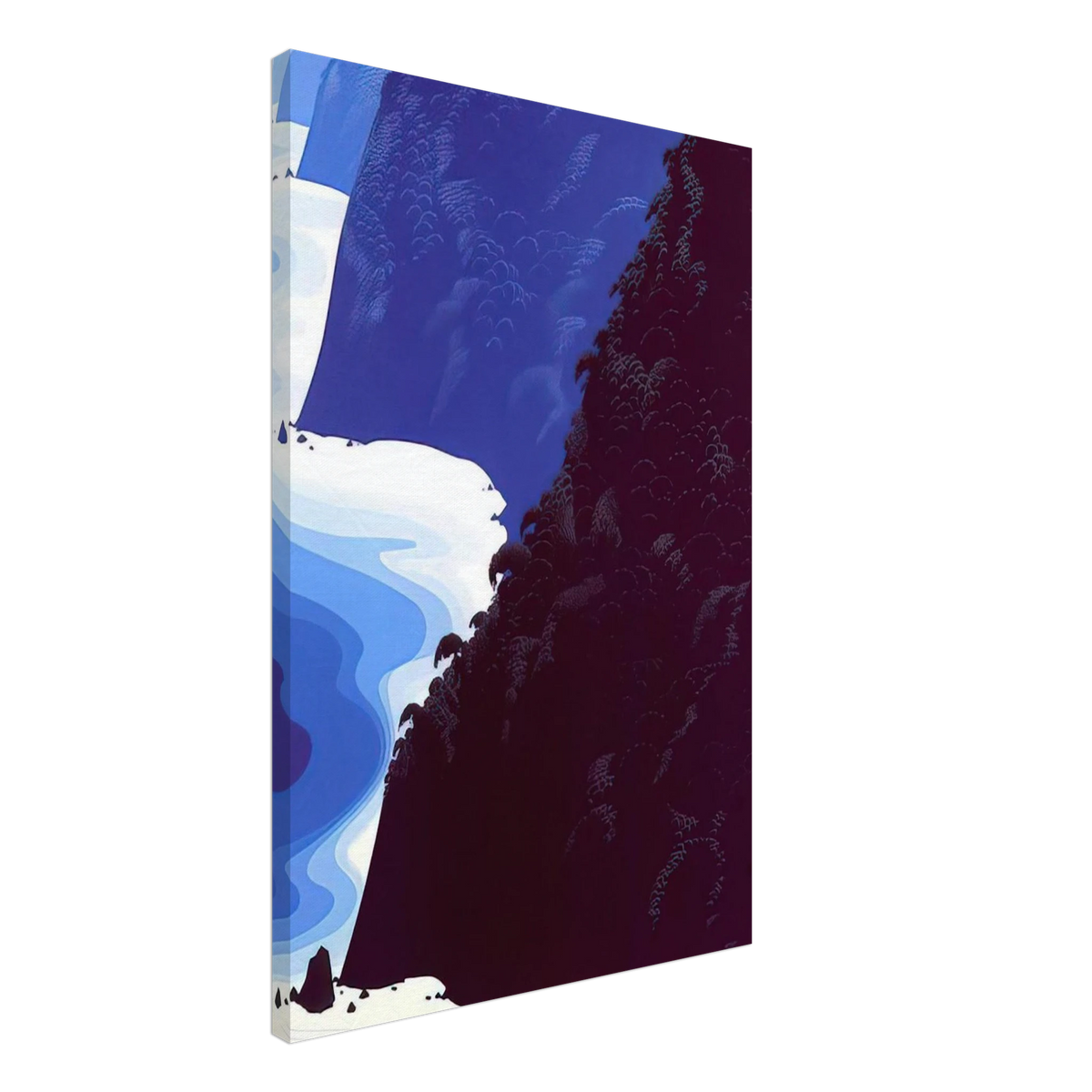 Blue Big Sur Canvas | Eyvind Earle Canvas | Eyvind Earle Prints
