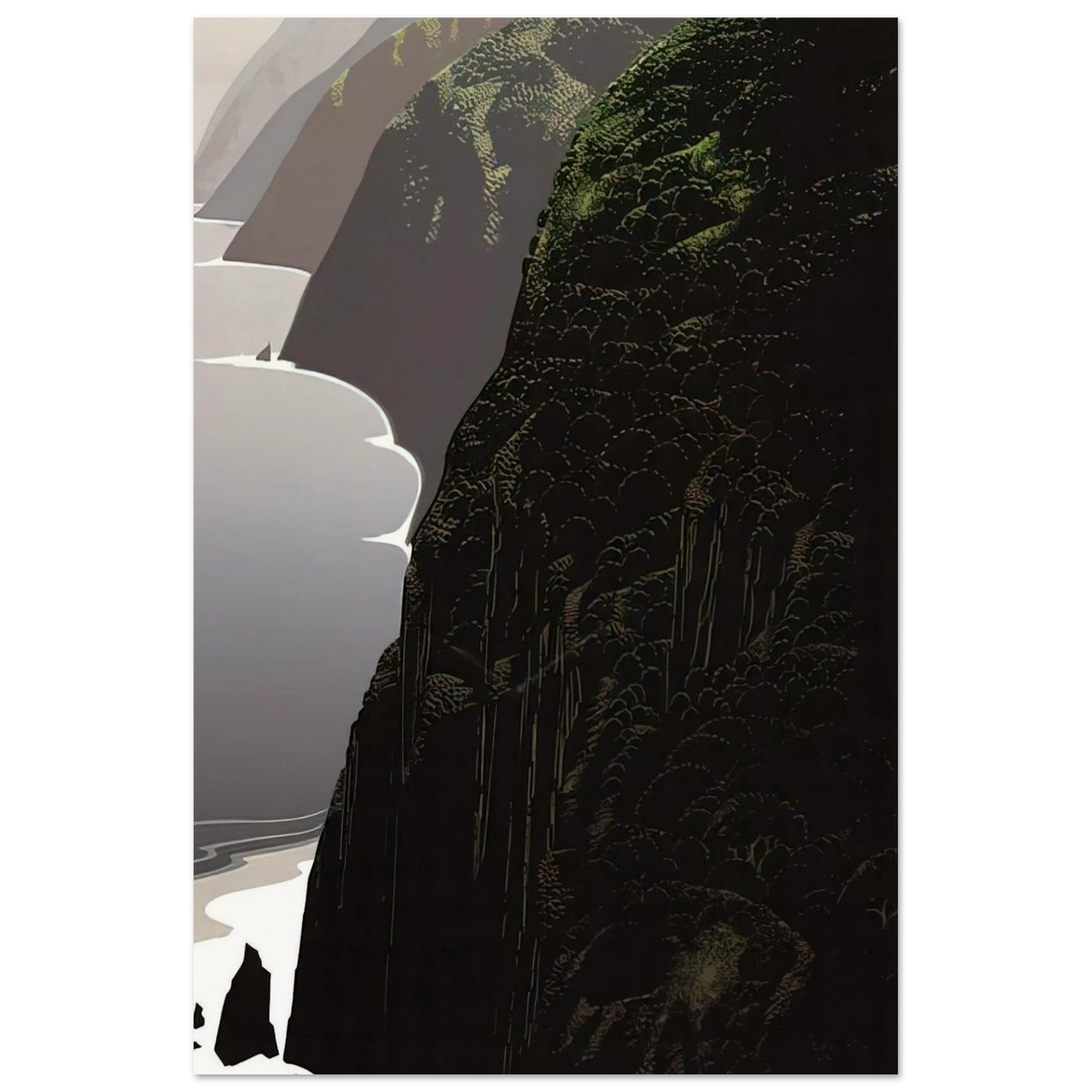 Big Sur Coastline Poster | Eyvind Earle Poster | Eyvind Earle Prints