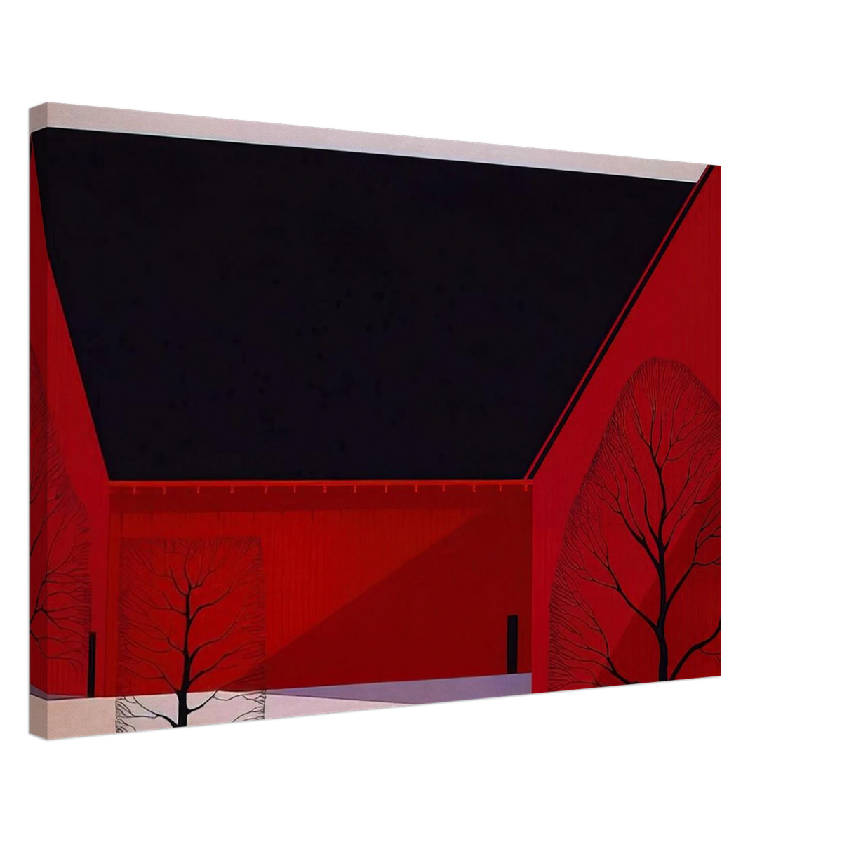 Western Barns Canvas | Eyvind Earle Canvas | Eyvind Earle Prints