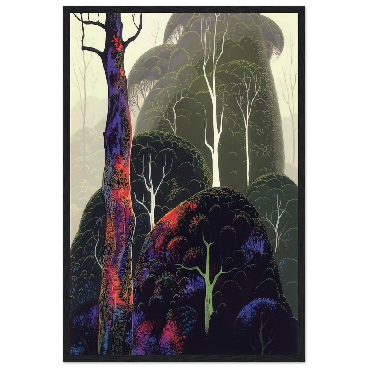 Early Autumn Framed Poster | Eyvind Earle Framed Prints Wall Art | Eyvind Earle Prints