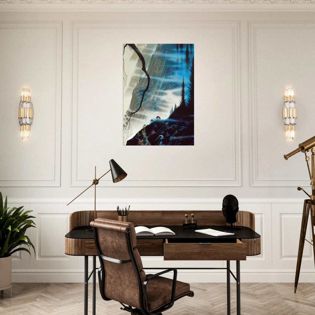 Sea Cliffs and Redwoods Canvas | Eyvind Earle Canvas | Eyvind Earle Prints