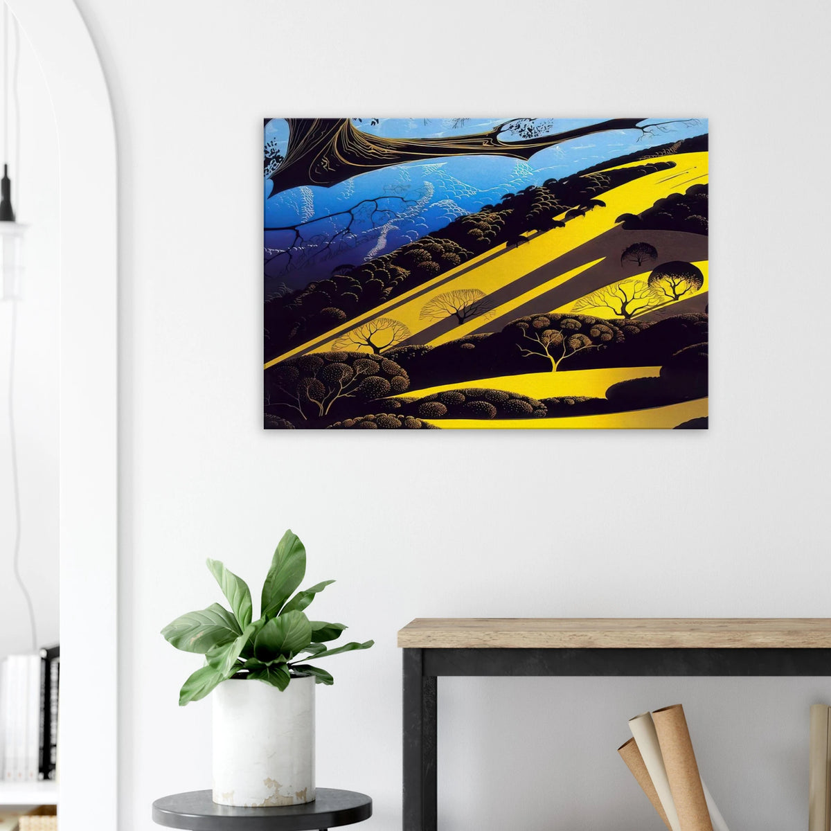 Gaviota Pass Canvas | Eyvind Earle Canvas | Eyvind Earle Prints