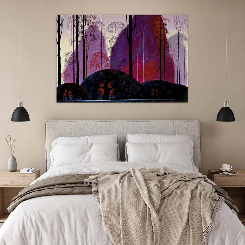 Mauve, Red and Purple Poster | Eyvind Earle Poster | Eyvind Earle Prints