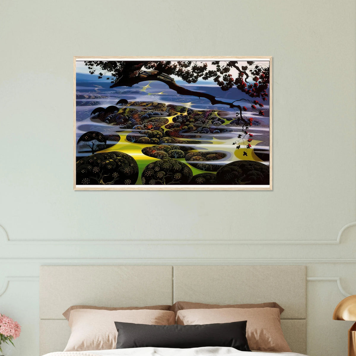 Mystic Mountain Framed Poster | Eyvind Earle Framed Prints Wall Art | Eyvind Earle Prints