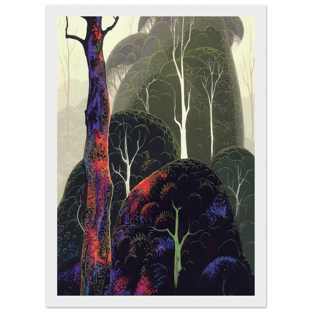 Early Autumn Framed Poster | Eyvind Earle Framed Prints Wall Art | Eyvind Earle Prints