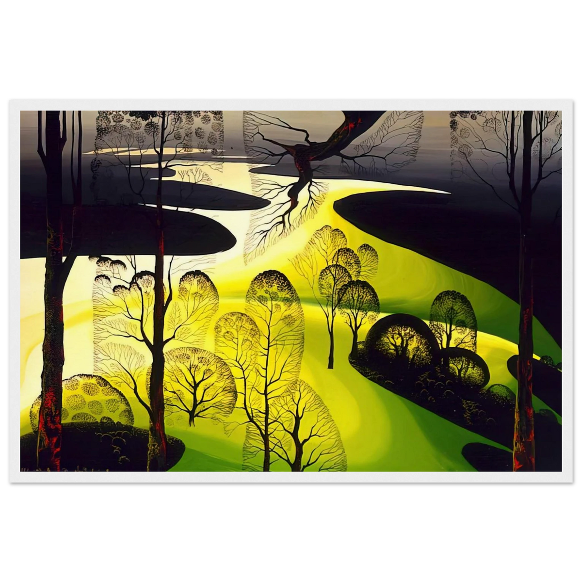 Early Spring Framed Poster | Eyvind Earle Framed Prints Wall Art | Eyvind Earle Prints