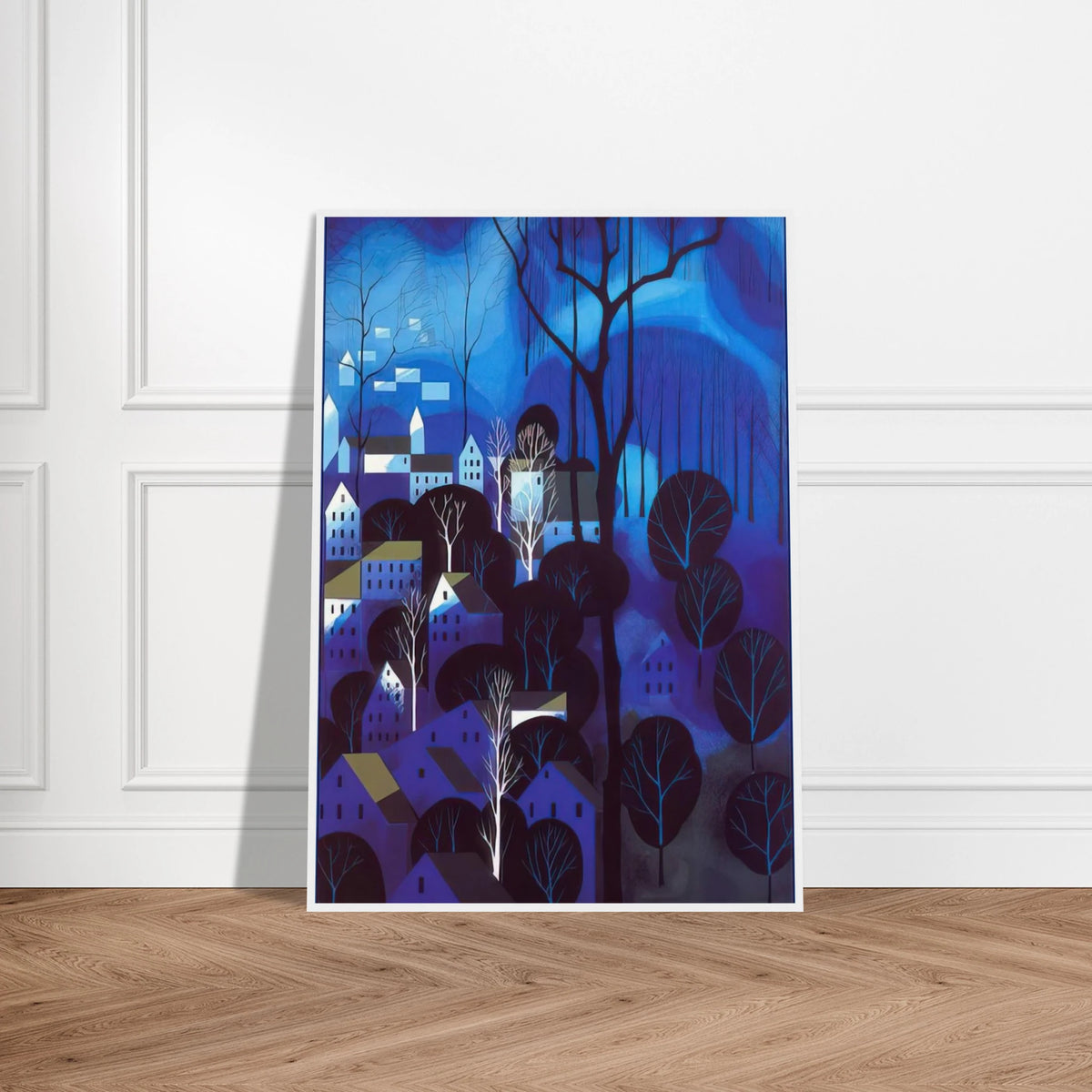 Midnight Blue Framed Poster | Eyvind Earle Framed Prints Wall Art | Eyvind Earle Prints