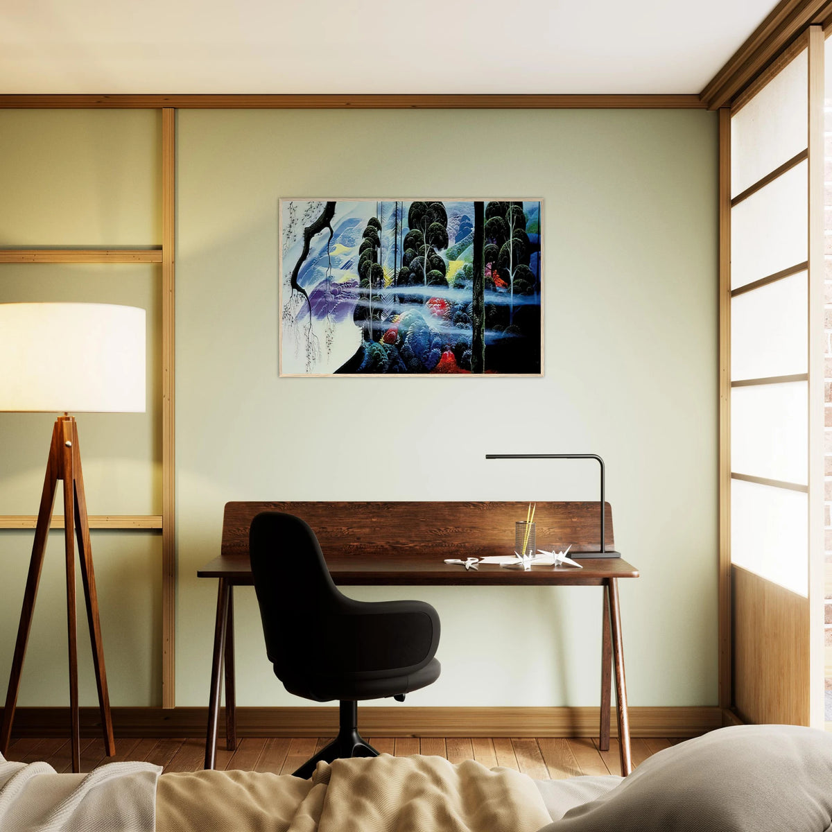Along the Coast Framed Poster | Eyvind Earle Framed Prints Wall Art | Eyvind Earle Prints