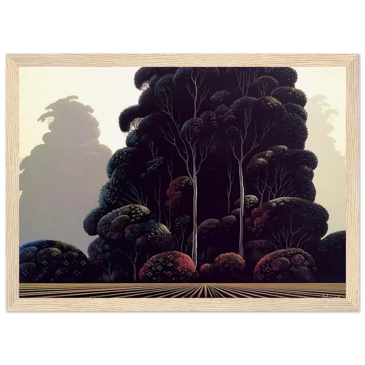 Autumn Framed Poster | Eyvind Earle Framed Prints Wall Art | Eyvind Earle Prints