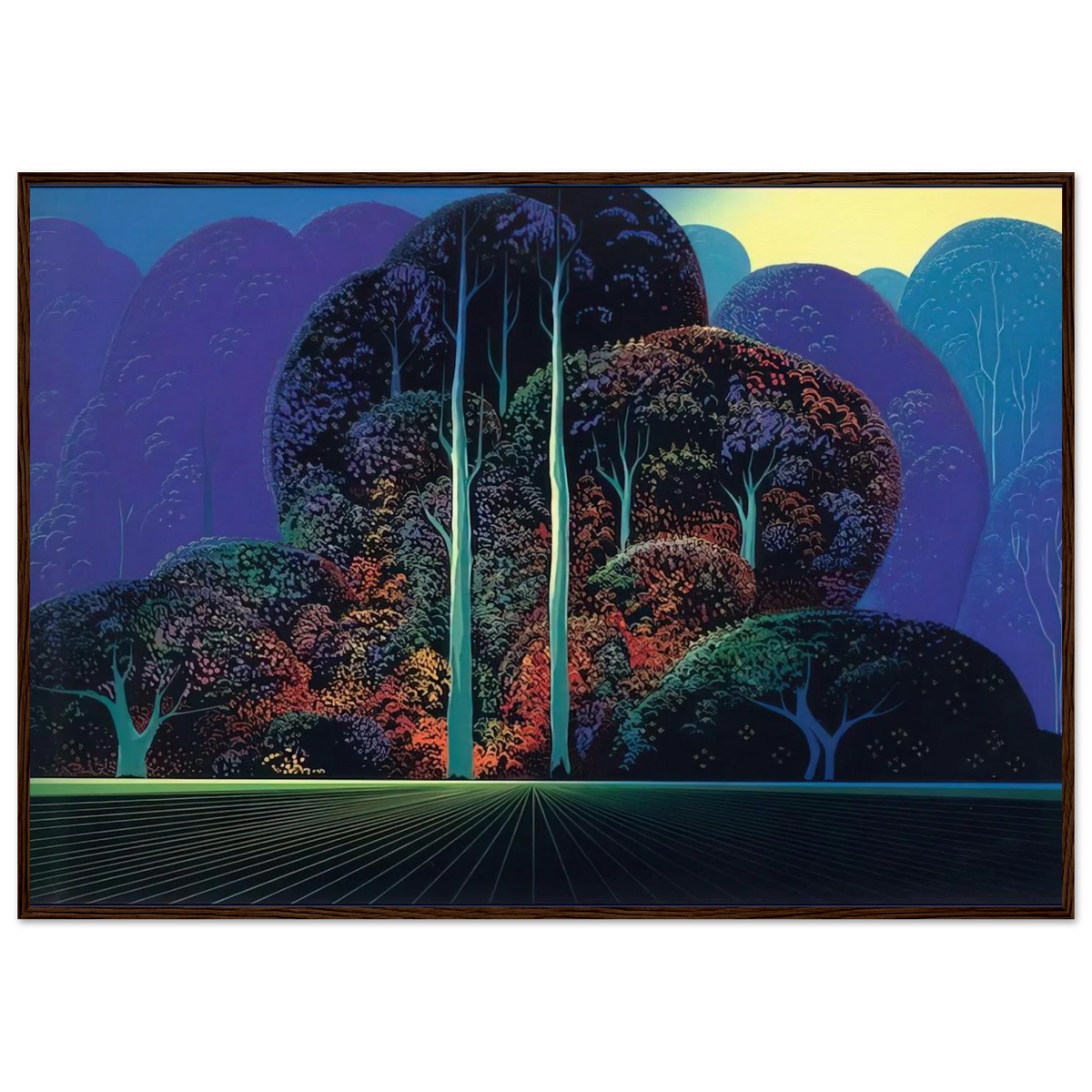 Softening Shades of Twilight Framed Poster | Eyvind Earle Framed Prints Wall Art | Eyvind Earle Prints