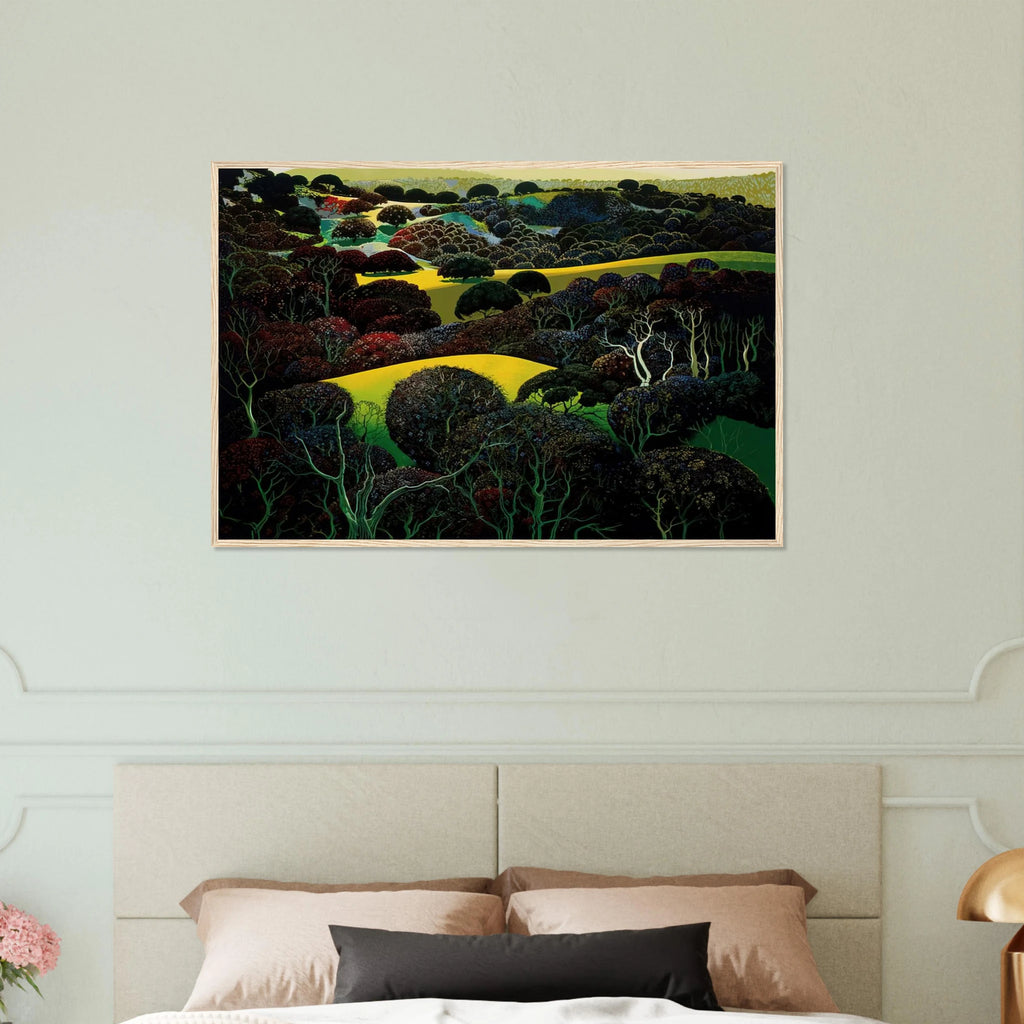 Santa Ynez Memories Framed Poster | Eyvind Earle Framed Prints Wall Art | Eyvind Earle Prints