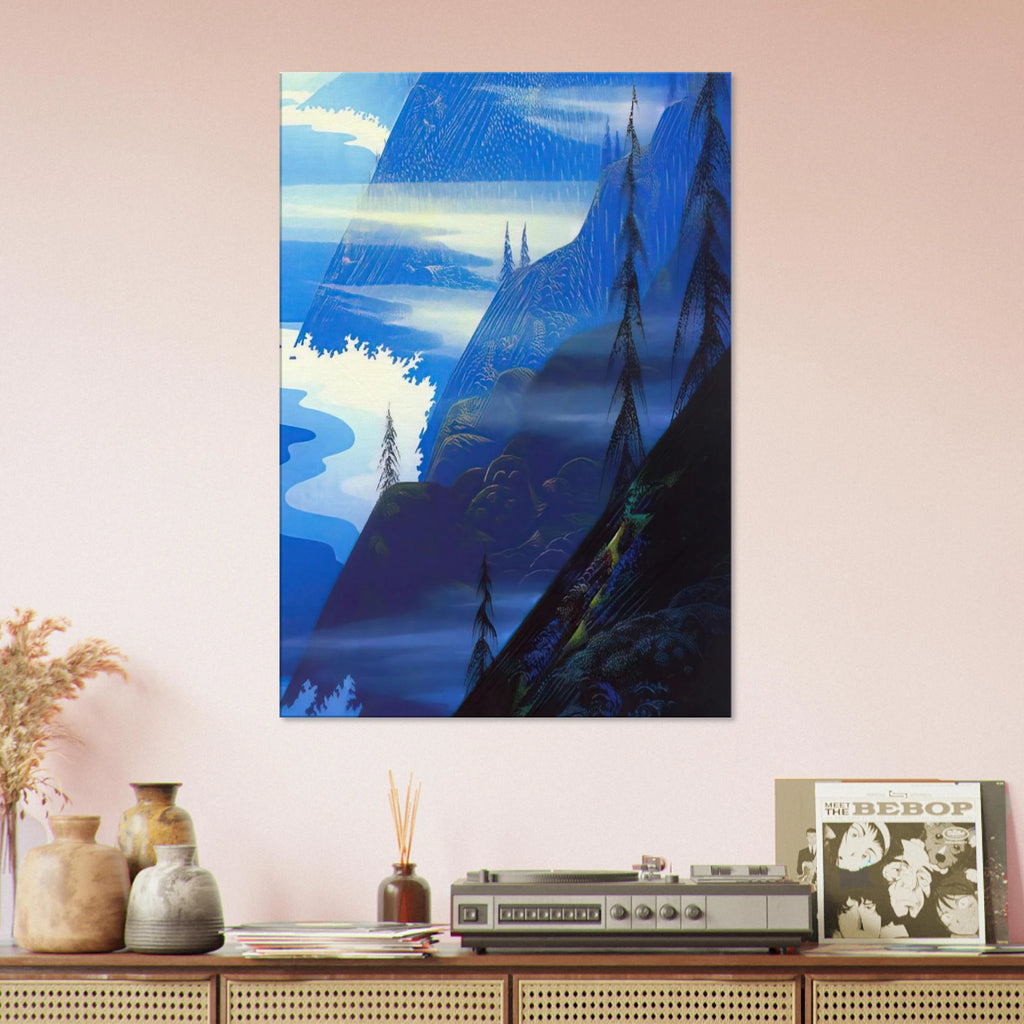Stardust blue Canvas | Eyvind Earle Canvas | Eyvind Earle Prints