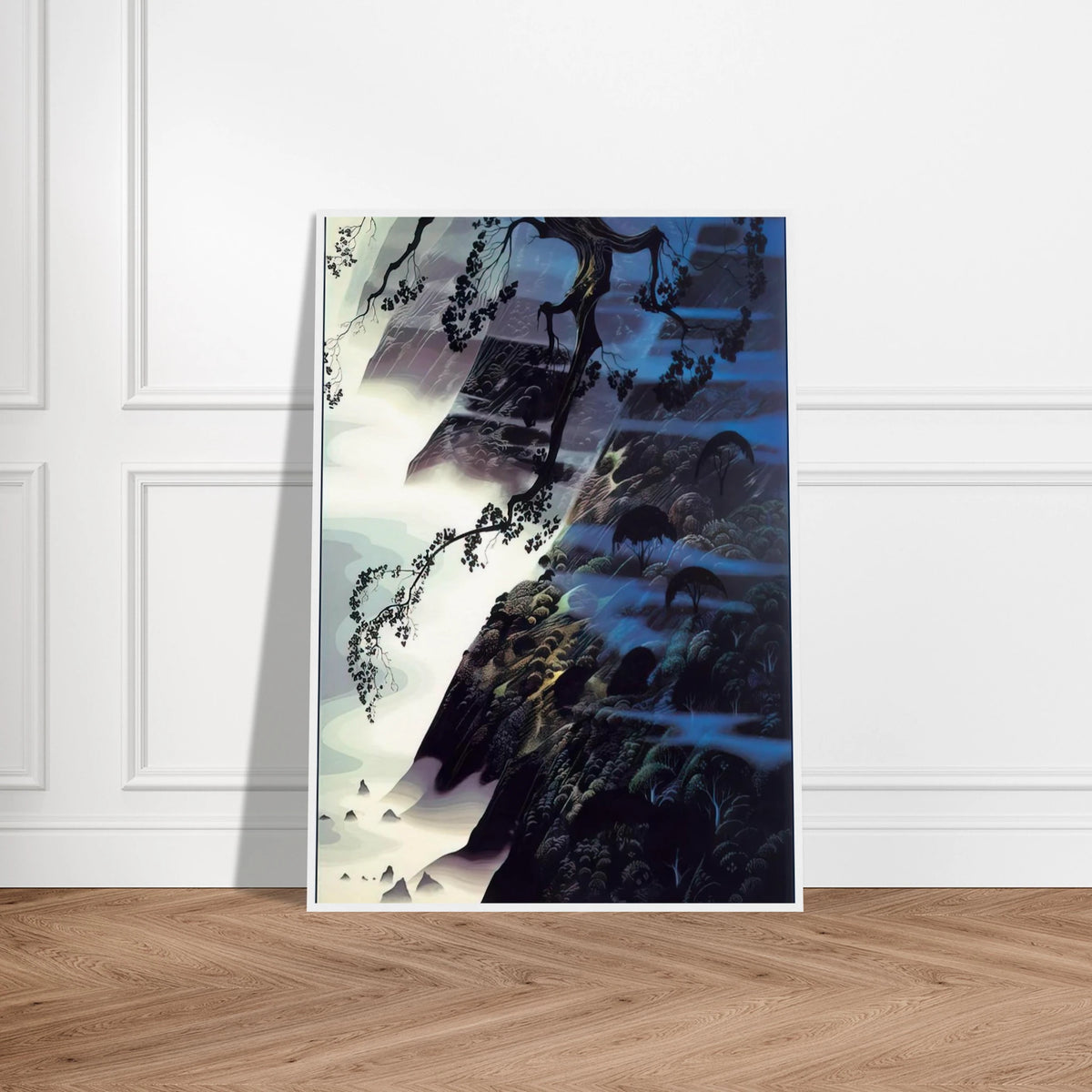 Sea Wind and Fog Framed Poster | Eyvind Earle Framed Prints Wall Art | Eyvind Earle Prints