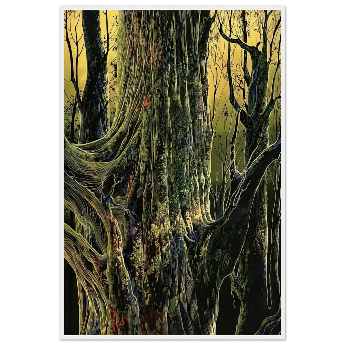 Ancient Tree Framed Poster | Eyvind Earle Framed Prints Wall Art | Eyvind Earle Prints