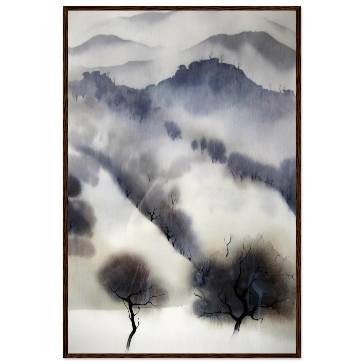 California landscape Framed Poster | Eyvind Earle Framed Prints Wall Art | Eyvind Earle Prints