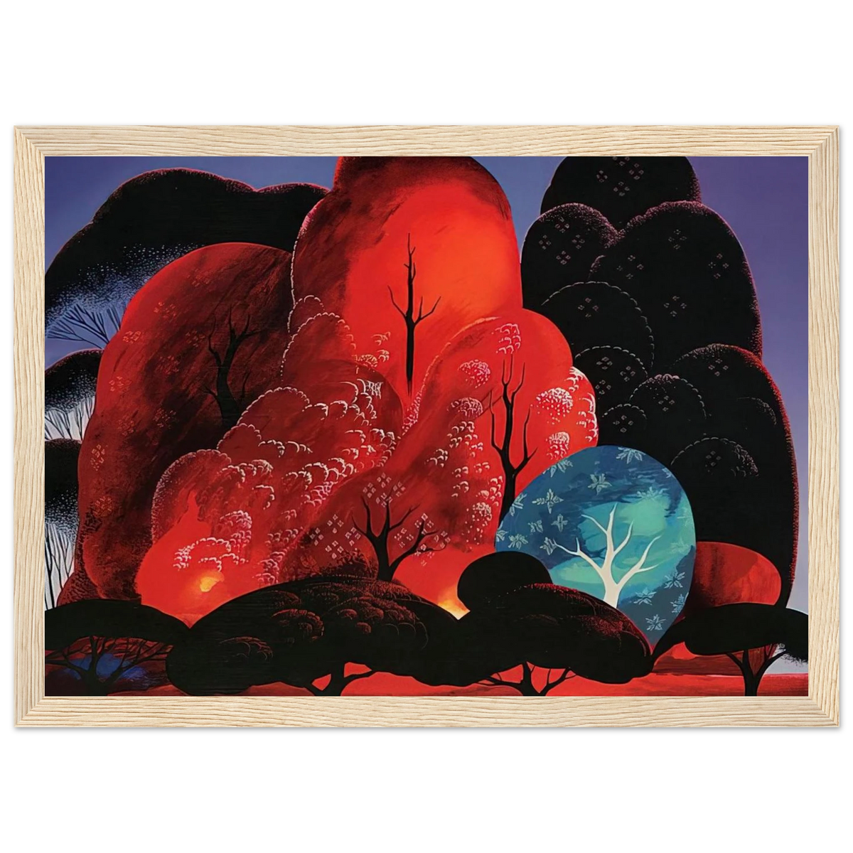 Blazing Glory Framed Poster | Eyvind Earle Framed Prints Wall Art | Eyvind Earle Prints