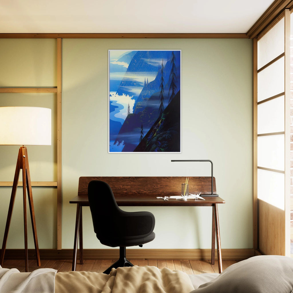 Stardust blue Framed Poster | Eyvind Earle Framed Prints Wall Art | Eyvind Earle Prints